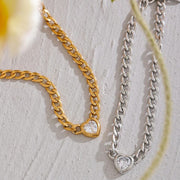 Necklace Cœur Link