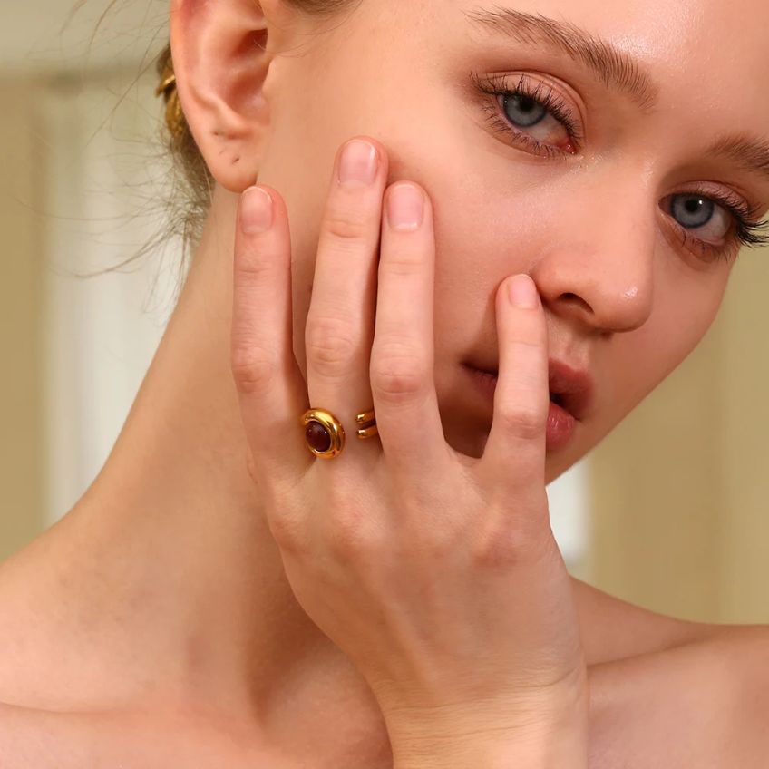 Aureline Duo Gemstone Ring