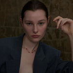 Load image into Gallery viewer, Amora Red Enamel Heart Necklace
