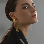 Serelis Snake Chain Earrings