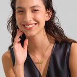 Load image into Gallery viewer, Removable Butterfly Pearl Necklace