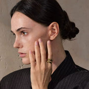 Valen Two-Tone Structure Ring