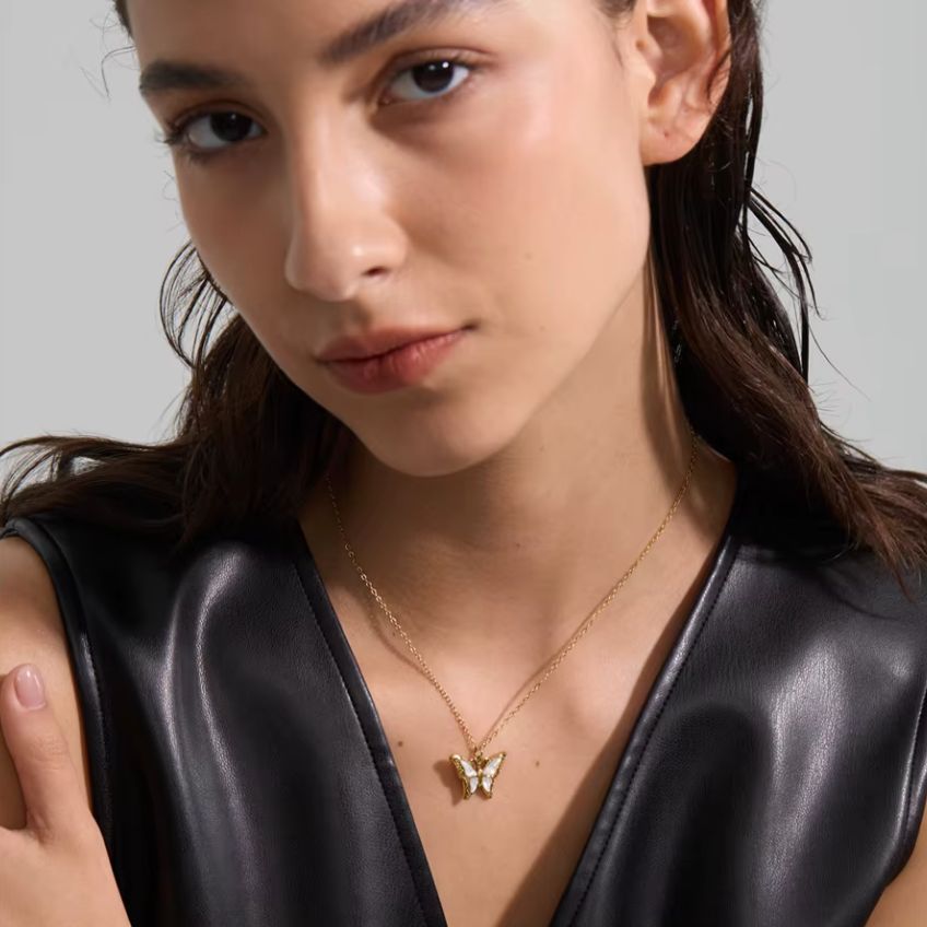 Shell Butterfly Necklace