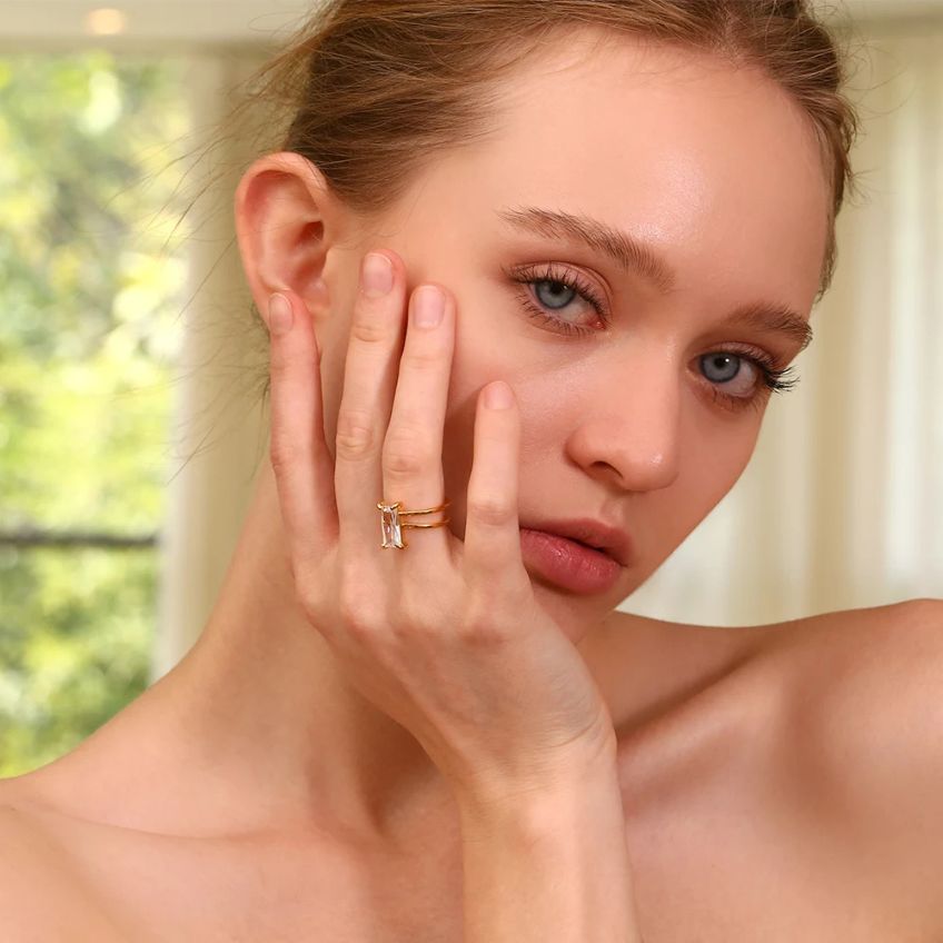 Valleria Asymmetric Diamond Ring