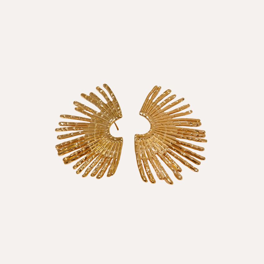 Earrings Nova Edge – Geometric Studs with Zircon Shine