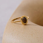 Load image into Gallery viewer, Elowen Oval Stone Ring

