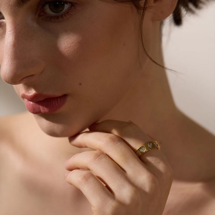 Coralia Heart Sparkle Ring
