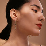 Load image into Gallery viewer, Solenne Geometric Dangle Earrings
