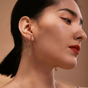 Solenne Geometric Dangle Earrings