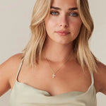 Load image into Gallery viewer, Celestine Cross Necklace
