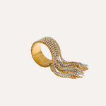 Load image into Gallery viewer, Sorella Chain Tassel Ring
