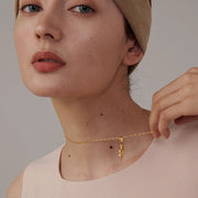 Rosabel Metal Rose Pendant Necklace