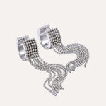 Load image into Gallery viewer, Navira Chain Tassel Earrings
