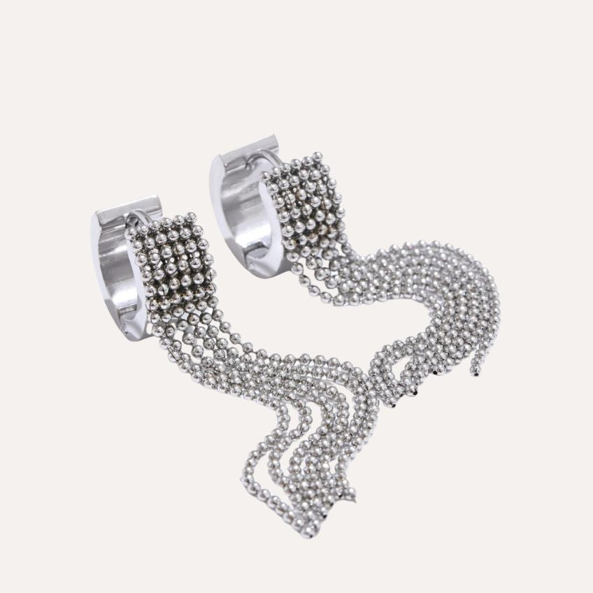 Navira Chain Tassel Earrings