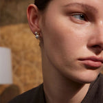 Load image into Gallery viewer, Earrings Lumi Mini – Small Pearl Studs in Gold or Platinum Finish
