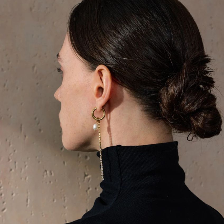 Lunelle Pearl Tassel Earrings
