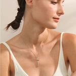 Load image into Gallery viewer, Celestia Wing Tassel Necklace
