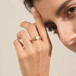 Load image into Gallery viewer, Marisse Pearl Twist Ring
