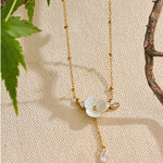 Load image into Gallery viewer, Necklace Fleur Nacre
