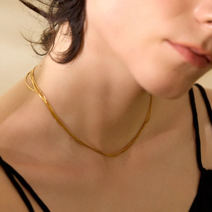 Oria Layered Choker Necklace