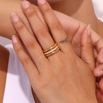 Load image into Gallery viewer, Lunaria Luxe Trio Ring Set
