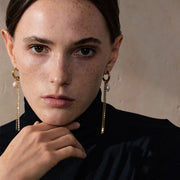 Lunelle Pearl Tassel Earrings