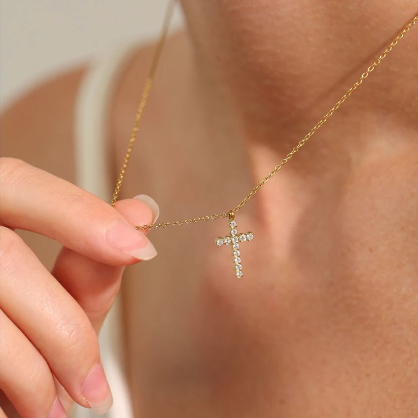 Collier Croix Lumière