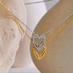 Load image into Gallery viewer, Élise Hollow Heart Necklace
