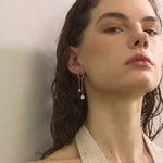 Load image into Gallery viewer, Geometric Tassel Earrings
