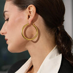 Load image into Gallery viewer, Aurena Hollow Hoop Earrings
