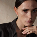 Load image into Gallery viewer, Earrings Pure Pearl – Minimalist Round Studs
