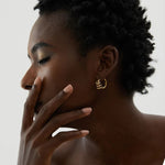 Load image into Gallery viewer, Solvène Twisted Hoop Earrings

