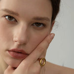 Load image into Gallery viewer, Auren Hollow Geometry Ring
