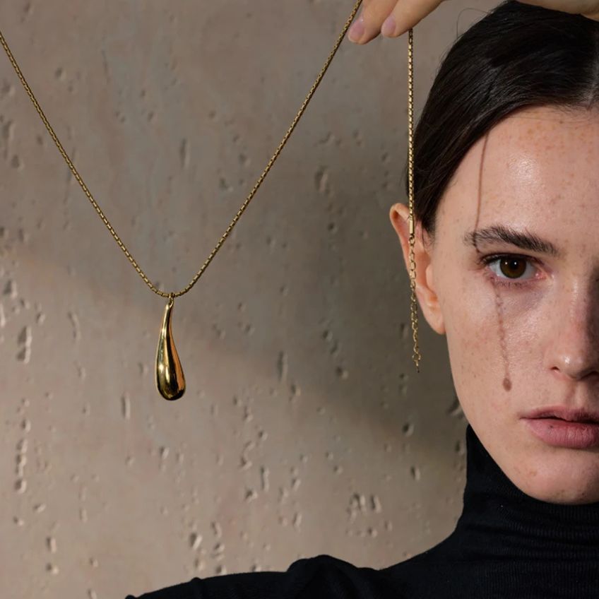 Lunara Drop Pendant Necklace