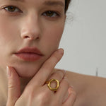 Load image into Gallery viewer, Auren Hollow Geometry Ring
