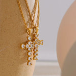 Load image into Gallery viewer, Necklace Croix Brillante
