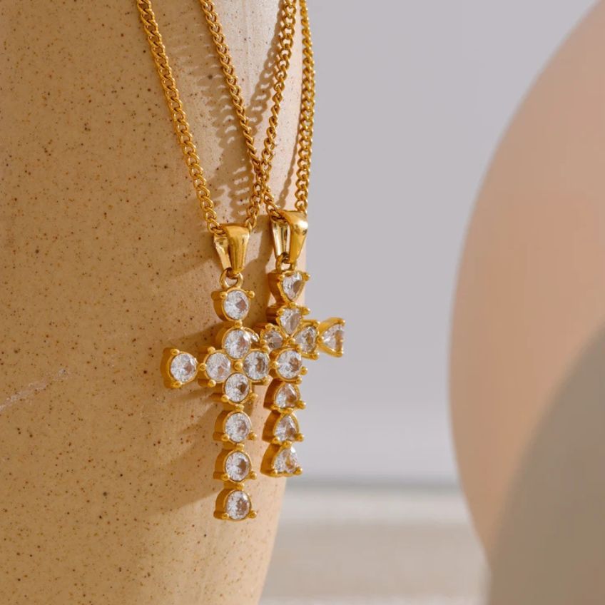 Necklace Croix Brillante