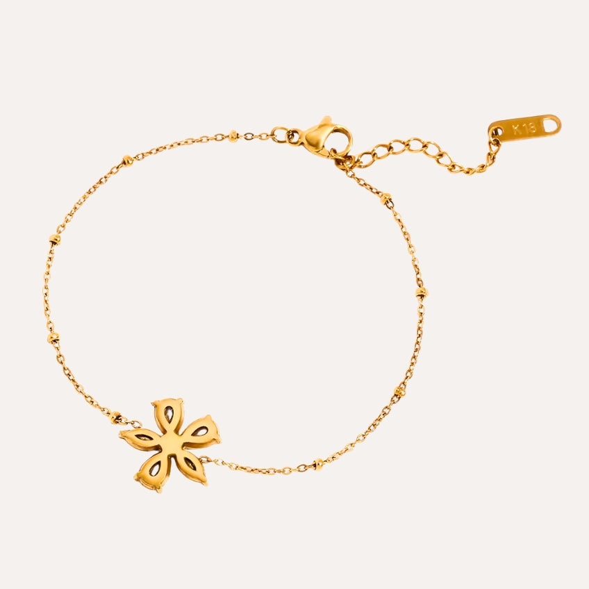 Zircon Flower Bracelet