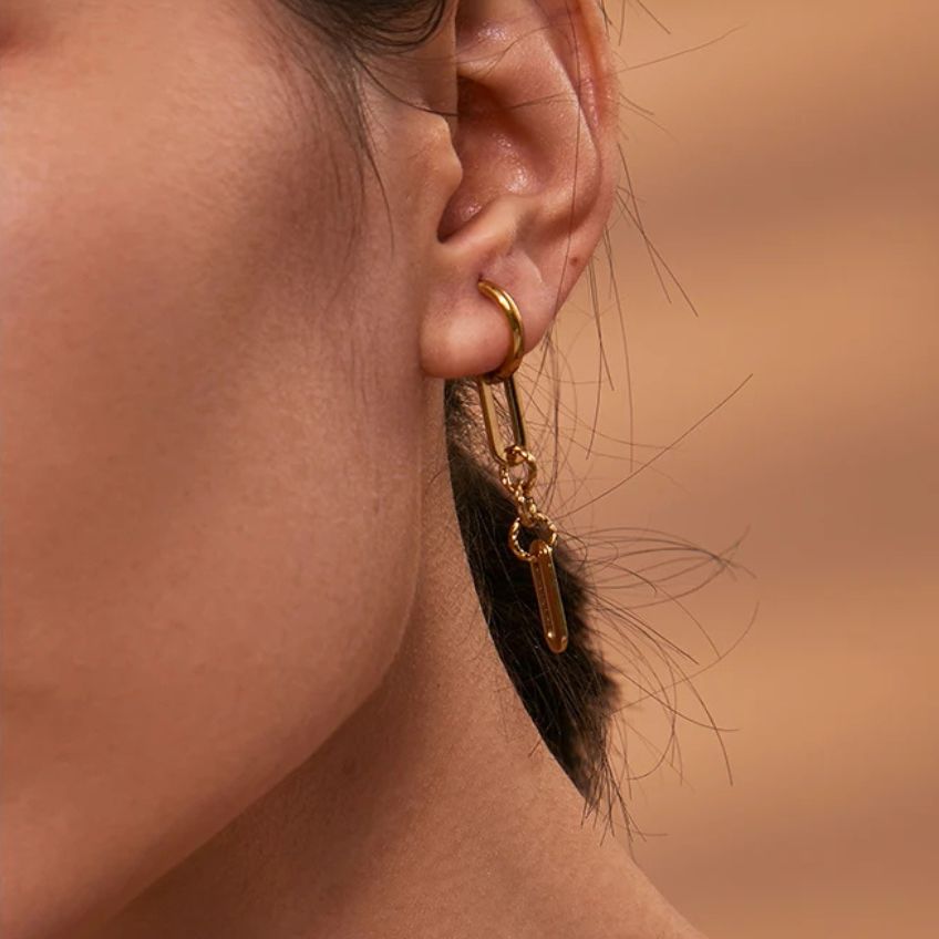 Solenne Geometric Dangle Earrings