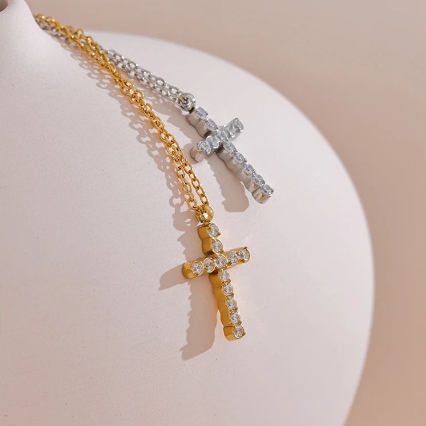 Collier Croix Lumière