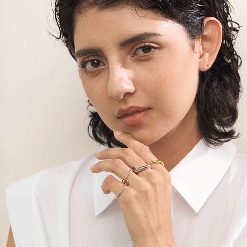 Trivelle Stacked Trio Ring Set