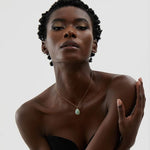 Load image into Gallery viewer, Verdelle Gemstone Drop Necklace
