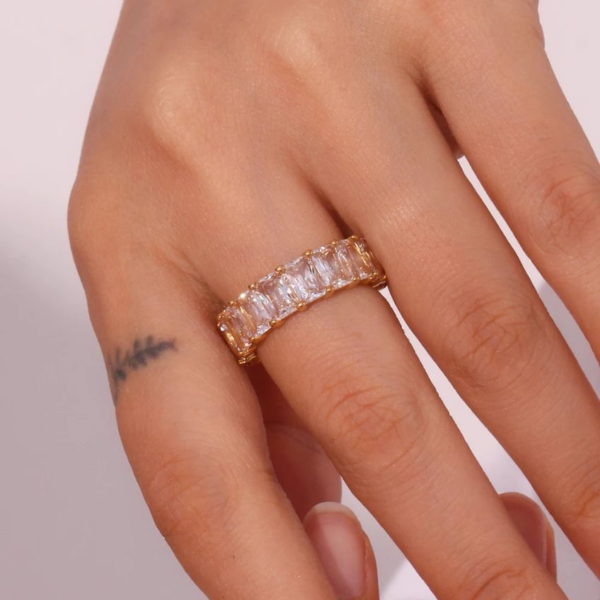Zerelle Geometric Spark Ring