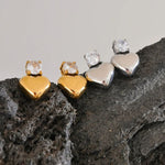 Load image into Gallery viewer, Earrings HeartBrillant
