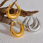Load image into Gallery viewer, Valmira Geo Texture Hoops
