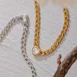 Load image into Gallery viewer, Necklace Cœur Link

