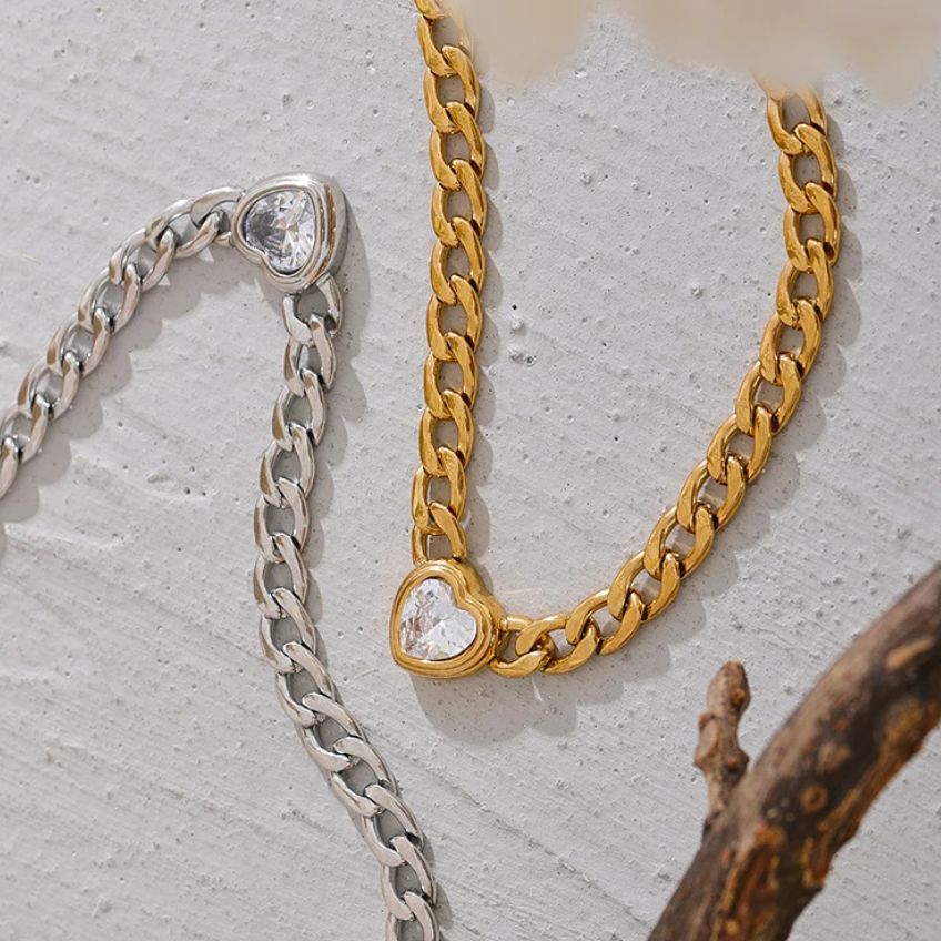 Necklace Cœur Link