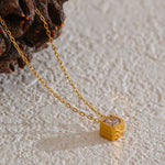 Load image into Gallery viewer, Intenzione Square Pendant Necklace
