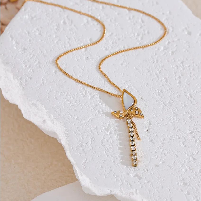 Celestia Wing Tassel Necklace