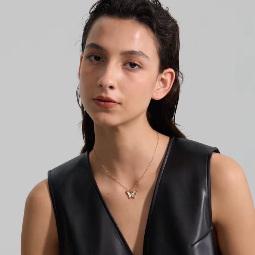 Shell Butterfly Necklace